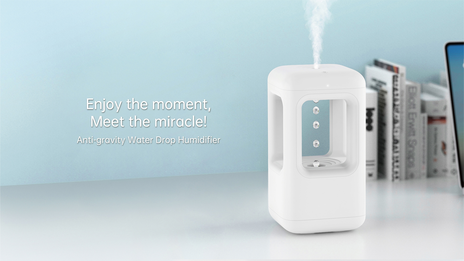 Digital TimerAnti-Gravity Water Drop Humidifier JF-AH1